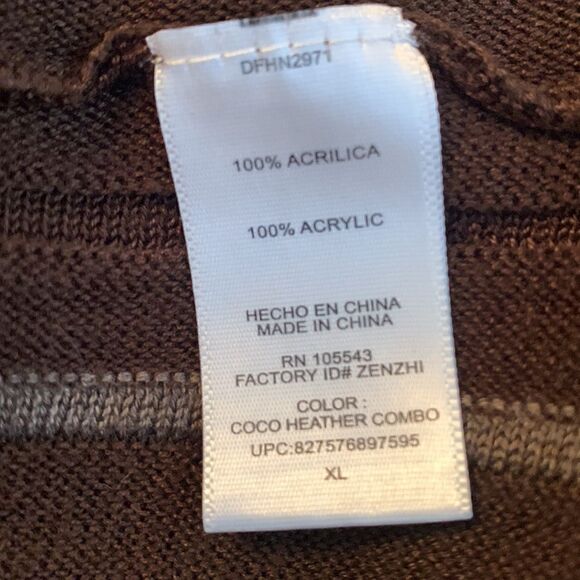 Daisy Fuentes Fit/ Flare Mini Dress Tunic Sweater Ribbed Size XL - Picture 9 of 9